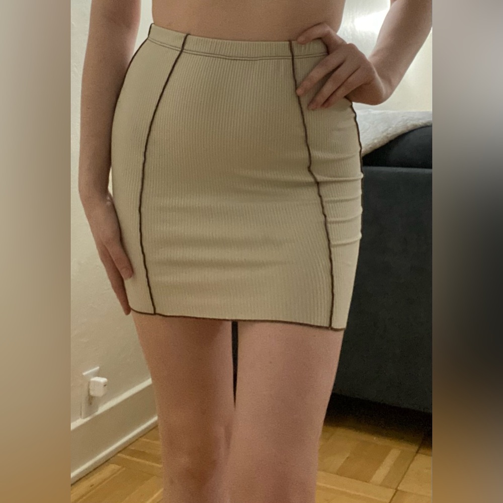 Stitched Style Mini Skirt - Windsor